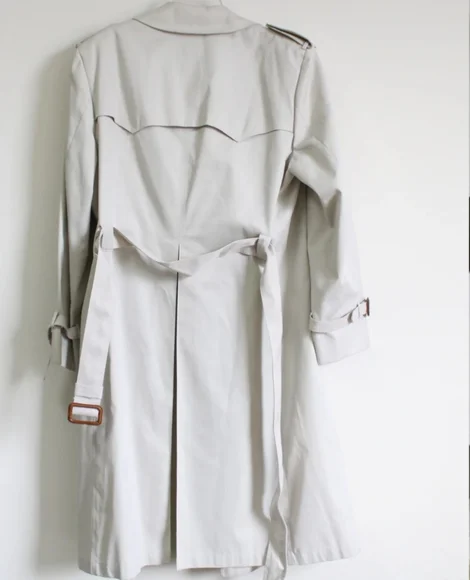 SOLD Christian Dior Vintage Mens Tan Khaki Trench Coat Ankle Length - Picture 11 of 15